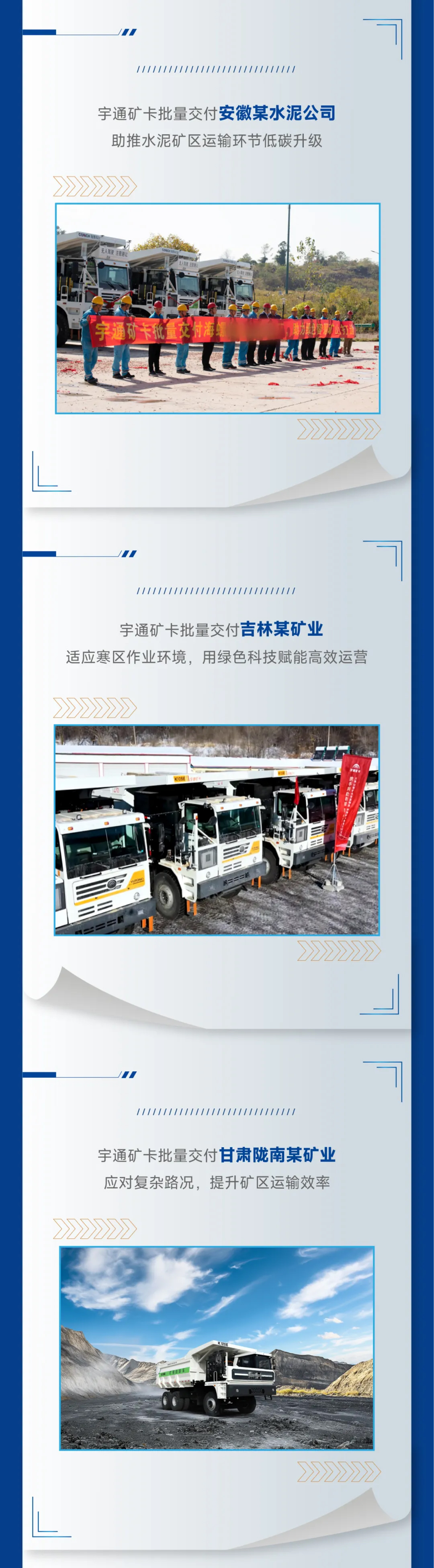礦卡速報(bào)站|宇通礦卡一季度批量交付多個(gè)礦區(qū)，助推礦山綠色智慧轉(zhuǎn)型！