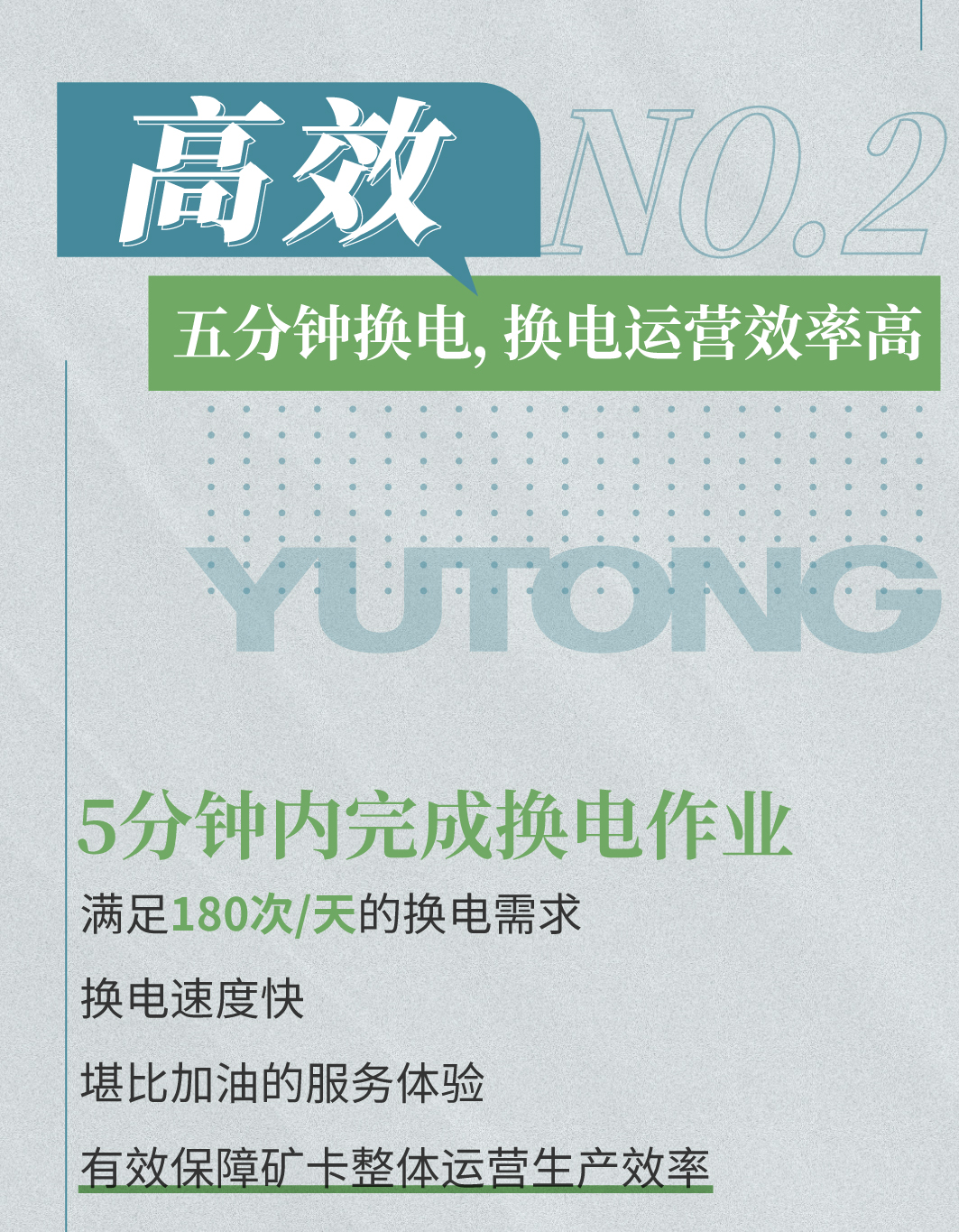 一圖看懂宇通礦卡換電模式四大優勢